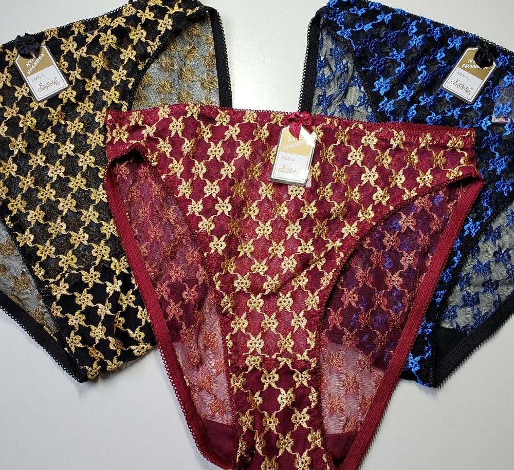 NWT Eva Cervantes Lace Panties Set (L)